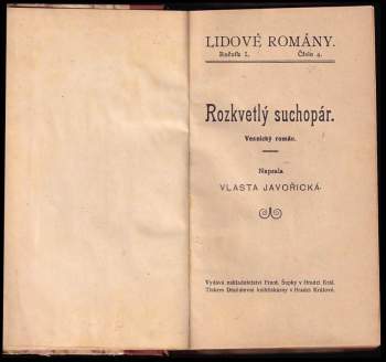 Vlasta Javořická: Rozkvetlý suchopár