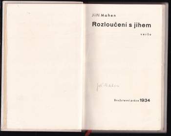 Jiří Mahen: Rozloučení s jihem
