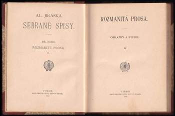 Alois Jirásek: Rozmanitá prosa
