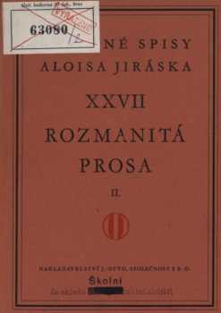 Alois Jirásek: Rozmanitá prosa