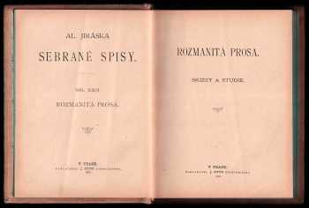 Alois Jirásek: Rozmanitá prosa