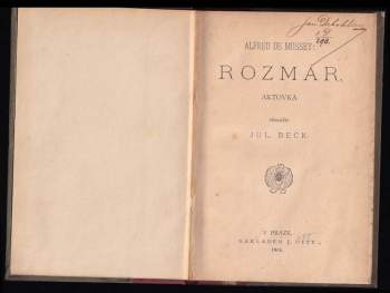 Alfred de Musset: Rozmar