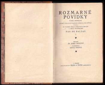 Honoré de Balzac: Rozmarné povídky