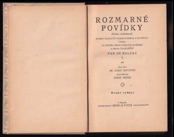 Honoré de Balzac: Rozmarné povídky