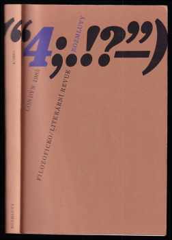 Rozmluvy : literární a filozofická revue 4 / 1985