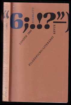 Rozmluvy : literární a filozofická revue 6 / 1986