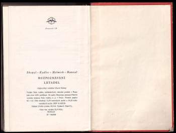 Karel Helmich: Rozpoznávání letadel