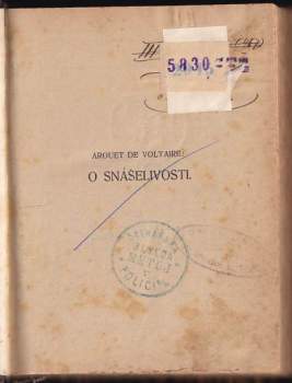 Voltaire: Rozprava o snášenlivosti