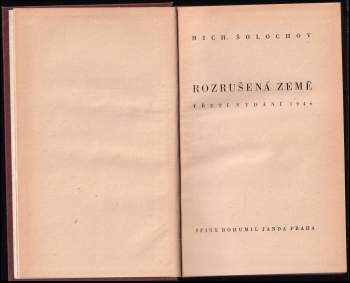 Michail Aleksandrovič Šolochov: Rozrušená země
