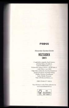 Alexander Gordon Smith: Rozsudek smrti