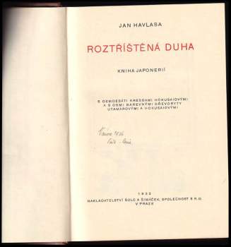 Jan Havlasa: Roztříštěná duha