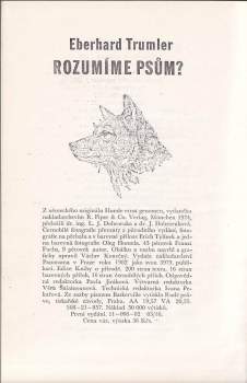 Eberhard Trumler: Rozumíme psům?