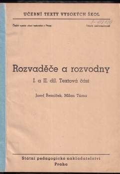 Josef Řezníček: Rozvaděče a rozvodny