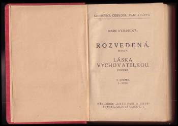 Marie Kyzlinková: Rozvedená