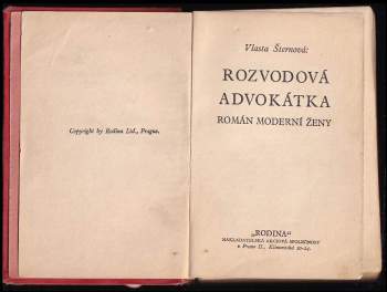 Vlasta Sternová: Rozvodová advokátka