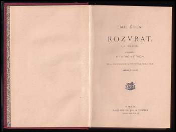 Émile Zola: Rozvrat