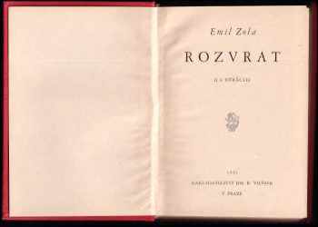 Émile Zola: Rozvrat