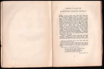 Omar Chajjám: Rubáiját Omara Chajjáma, hvězdáře-básníka perského