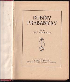 Eugenie Marlitt: Rubíny prababičky
