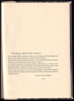 Otokar Březina: Ruce
