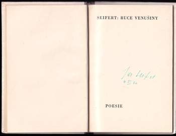 Jaroslav Seifert: Ruce Venušiny