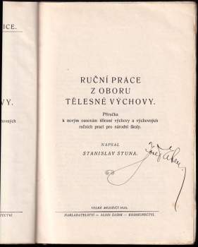 Stanislav Stuna: Ruční práce z oboru tělesné výchovy