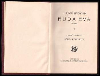 H. Rider Haggard: Rudá Eva
