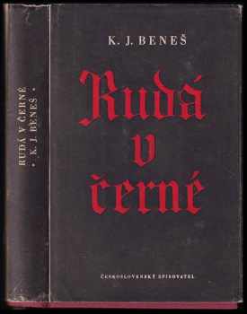 Rudá v černé - Karel Josef Beneš (1955, Československý spisovatel) - ID: 684835