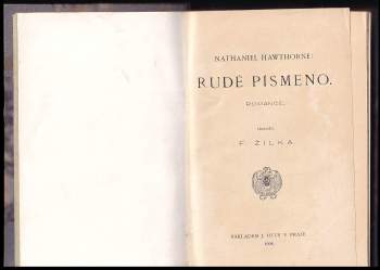 Nathaniel Hawthorne: Rudé písmeno