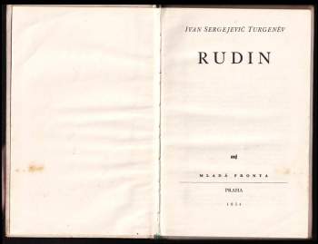Ivan Sergejevič Turgenev: Rudin