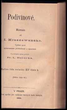 Józef Ignacy Kraszewski: Podivínové
