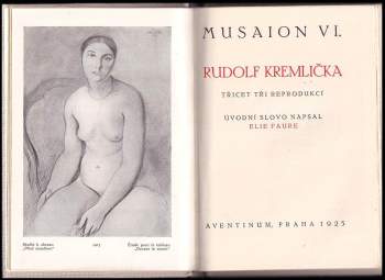 Rudolf Kremlička: Musaion VI. Rudolf Kremlička