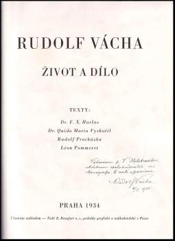 Quido Maria Vyskočil: Rudolf Vácha