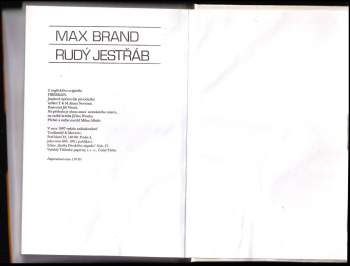Max Brand: Rudý Jestřáb