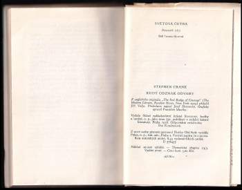 Stephen Crane: Rudý odznak odvahy