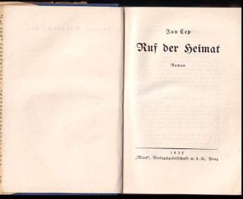 Jan Čep: Ruf der Heimat