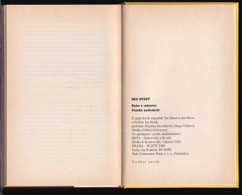 Rex Stout: Ruka v rukavici ; Vražda nadvakrát