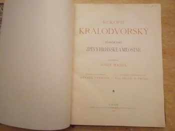 Renata Tyršová: Rukopis kralodvorský