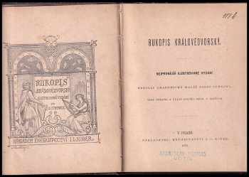 Jan Kořínek: Rukopis Královédvorský