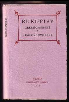 Rukopisy Zelenohorský a Královédvorský