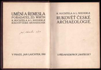 Lubor Niederle: Rukověť české archaeologie