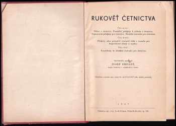 Josef Erhart: Rukověť četnictva