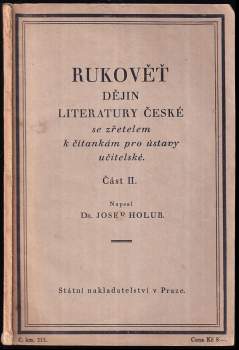 Rukověť dějin literatury české