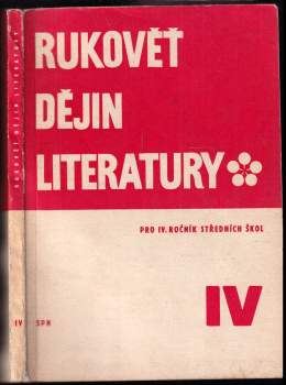 Rukověť dějin literatury pro IV. ročník středních škol