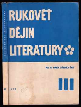 Rukověť dějin literatury pro 3. ročník středních škol