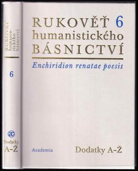 Rukověť humanistického básnictví v Čechách a na Moravě