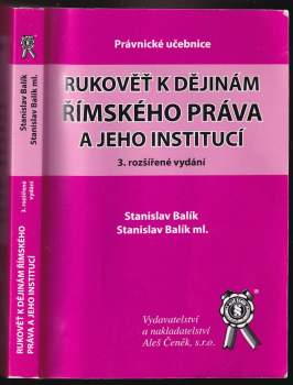 Rukověť k dějinám římského práva a jeho institucí
