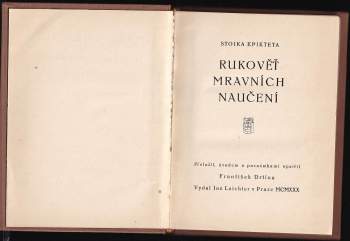 Epiktétos: Rukověť mravních naučení
