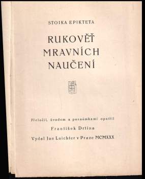 Epiktétos: Rukověť mravních naučení