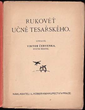Viktor Červenka: Rukověť učně tesařského
